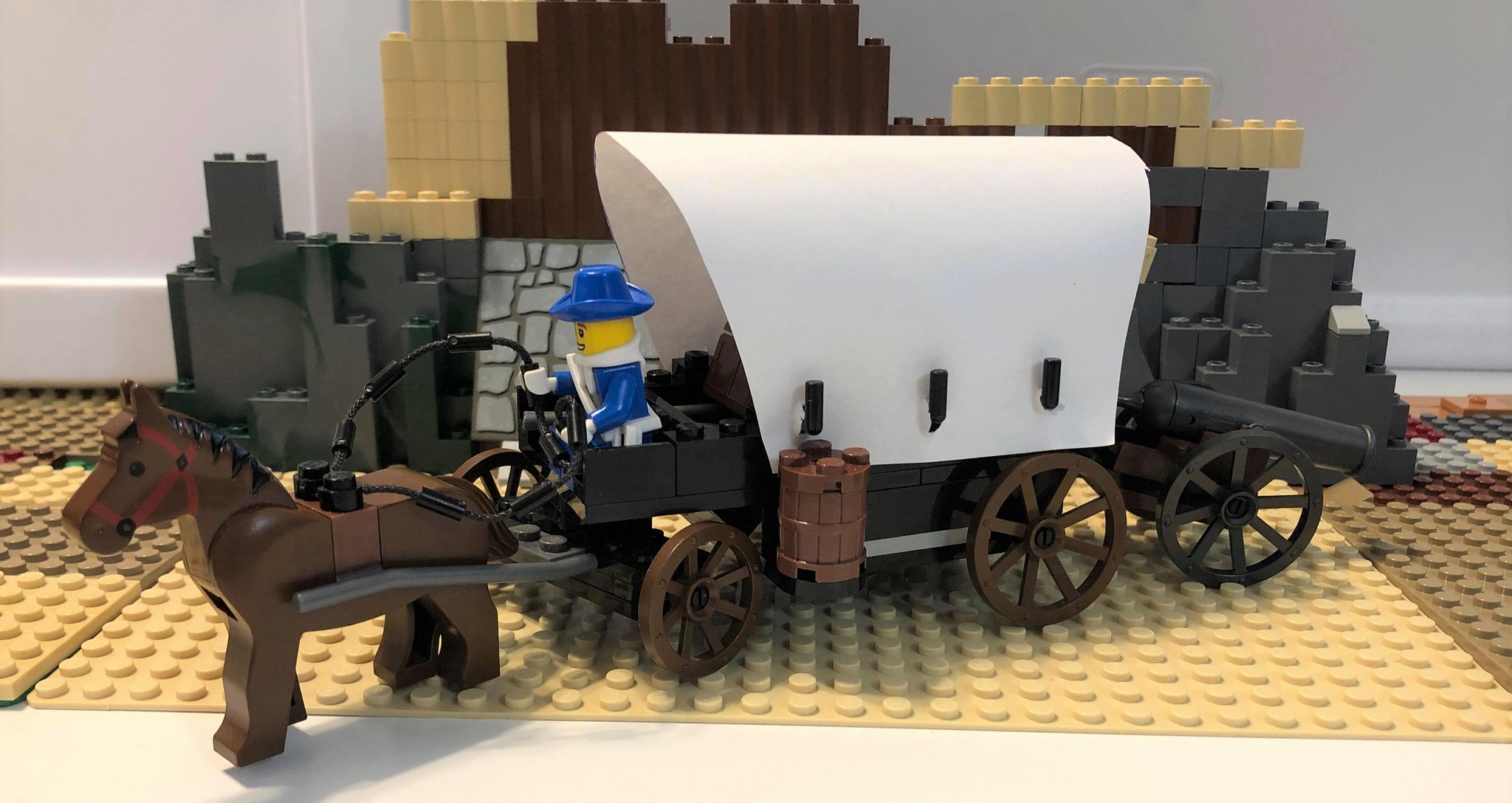 Covered Wagon Based Off Of 6716 Lego Historic Themes Eurobricks Forums
