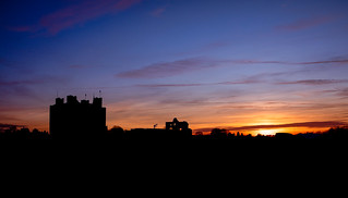 Trim Castle at dusk