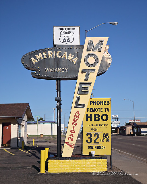 Americana Motel on Route 66 in Tucumcari, New Mexico