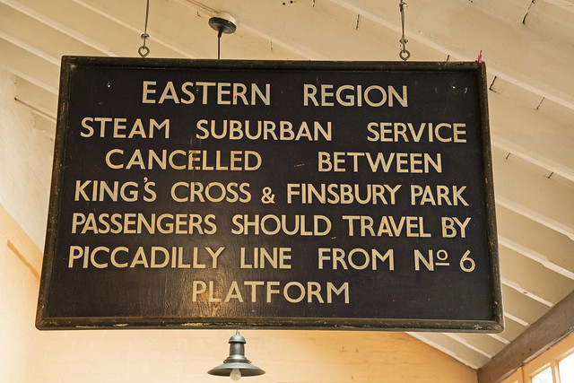Eastern Region steam suburban service cancelled
