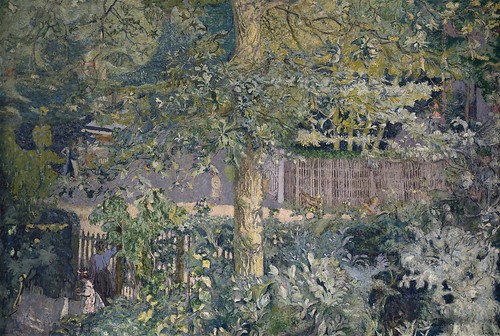 Édouard Vuillard - Foliage, Oak Tree and Fruit Seller [1918]