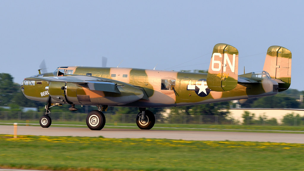 North American B-25 Mitchell bomber Called Berlin Express SN 43-4432 N10V Delivered to the USAAF in 1943