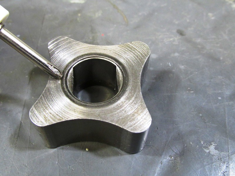 Oil Pump Inner Rotor Chamfered Face-Goes Towards Engine Block
