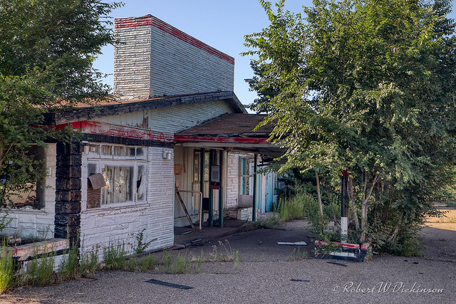 Abandoned Relax Inn on Route 66 in Tucumcari, New Mexico in HDR