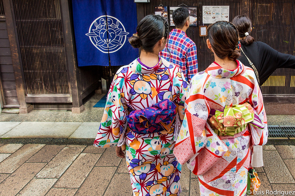Campo Distinción Colgar El kimono o vestimenta tradicional japonesa - Japonismo