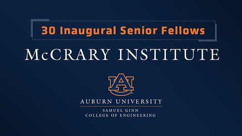 Thirty national cyber and critical infrastructure security leaders are joining the McCrary Institute as senior fellows, adding their expertise toward development of practical solutions to national security challenges.
