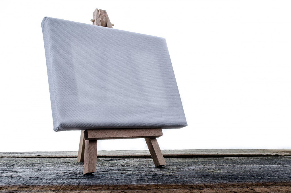 Paintings Stand Artist Isolated Edited 2020