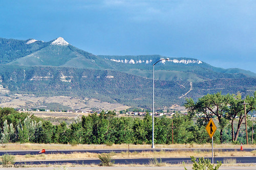 mountain landscape highway scenery mesa colorado parachute