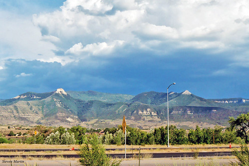 mountain landscape scenery storm highway colorado mesa parachute