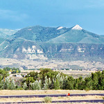 Battlement Mesa from Parachute, Colorado Photo was taken in 2004.