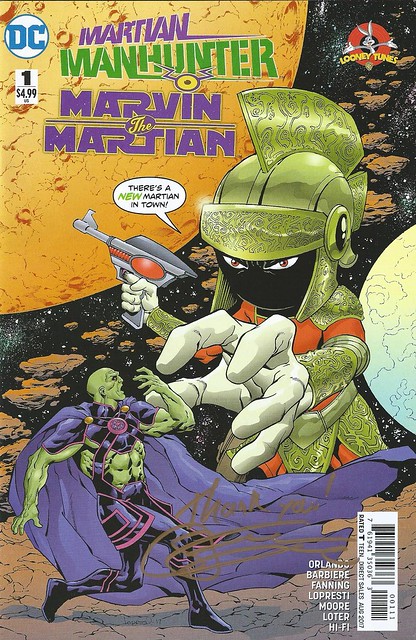 Martian Manhunter Looney Tunes Signed Steve Orlando