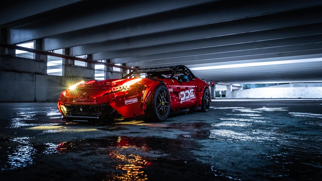 The underground Ferrari F12 photos courtesy @lego_tactics