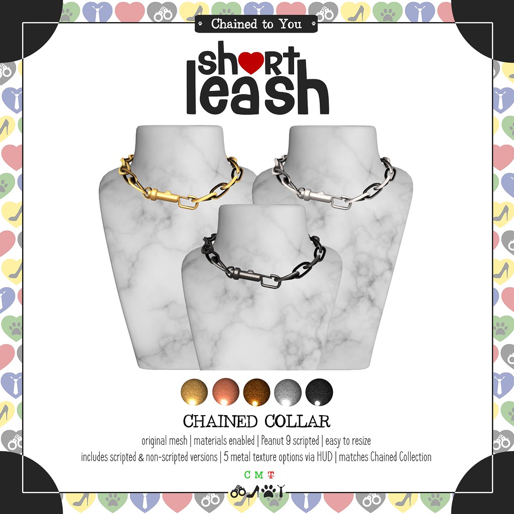 .:Short Leash:. Chained Collar