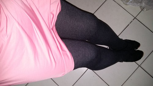 Pink nigthy over pantyhose, time to sleep,... | Tabitha Queenie | Flickr