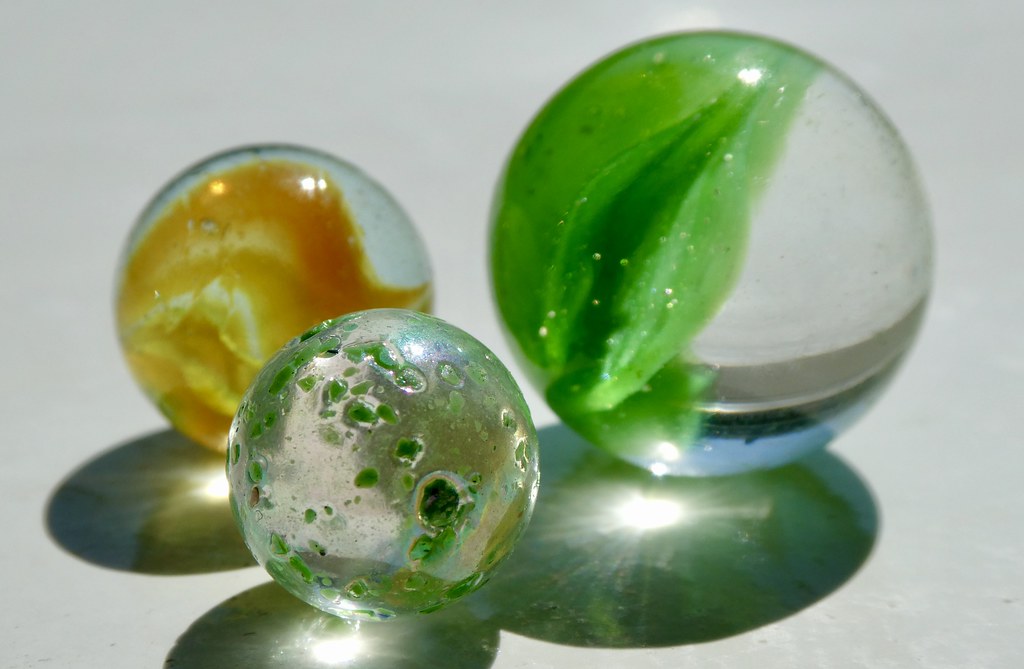 Three marbles