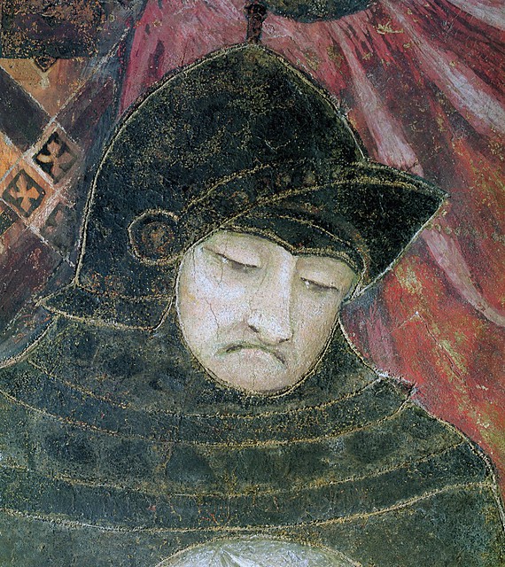 Ambrogio Lorenzetti, Allegoria del Buon Governo (Chevalier below Iustitia 12a) - Palazzo Pubblico, Siena