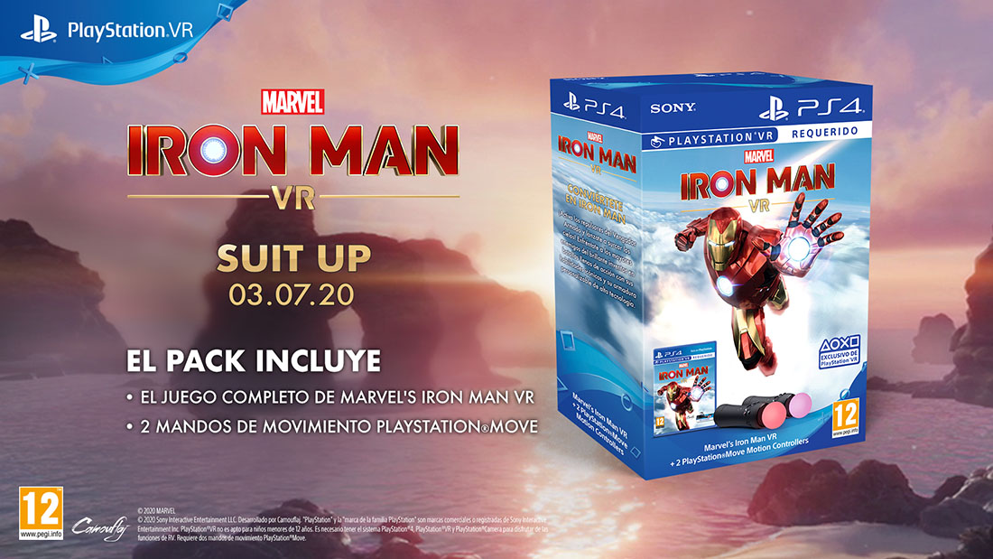 ¡Conviértete en el Vengador Armado con el pack Marvel’s Iron Man VR de mandos PlayStation Move y descarga la demo gratuita hoy mismo!