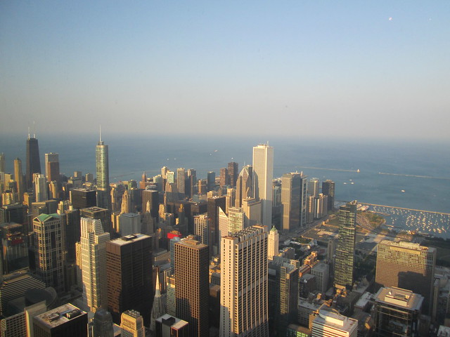 View from the Willis Tower Skydeck (formerly Sears Tower)