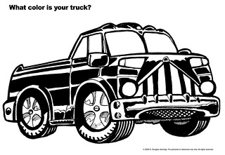 Coloring Sheet of a Truck | Doug Jennings | Flickr