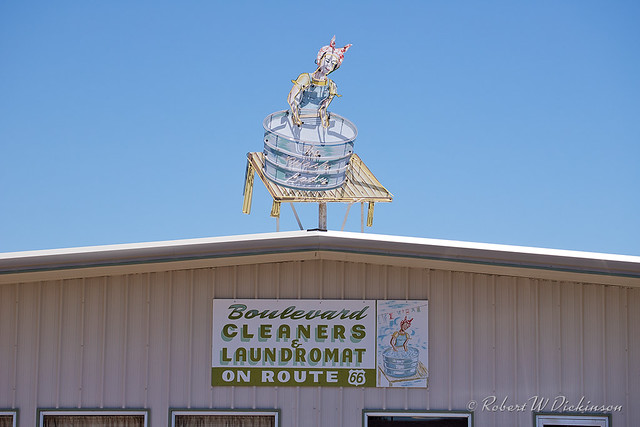 Boulevard Cleaners & Laundromat on Route 66 in Tucumcari, New Mexico