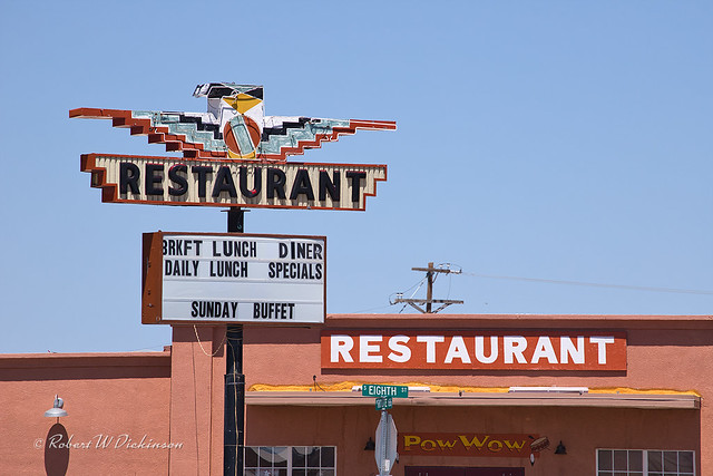 Pow Wow Restaurant on Route 66 in Tucumcari, New Mexico