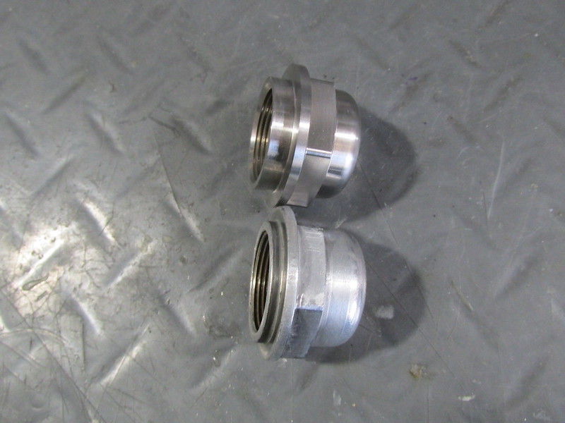 Toaster Tan (Top) and Stock (Bottom) Steering Stem Cap Nut