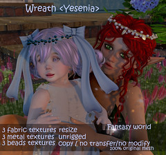 {Fantasy world} Wreath <Yesenia> gift