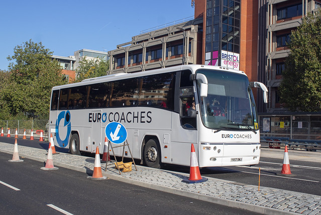 Eurocoaches Plaxton Panther YX57 BWJ , Redcliffe Way Bristol 14.9.19