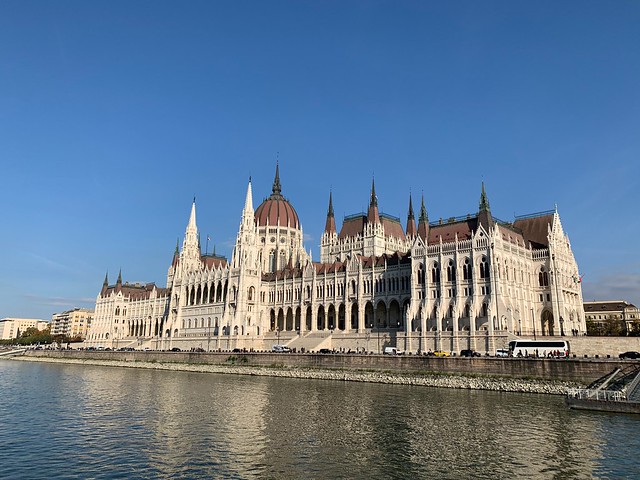House of Parliament - Budapest, Hungary - Viewed From The River Danube - October 2019