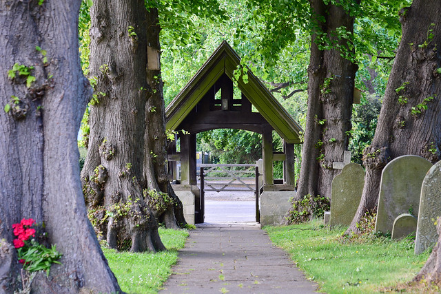 Lych Gate (1893) and Lime Tree Avenue (1826)