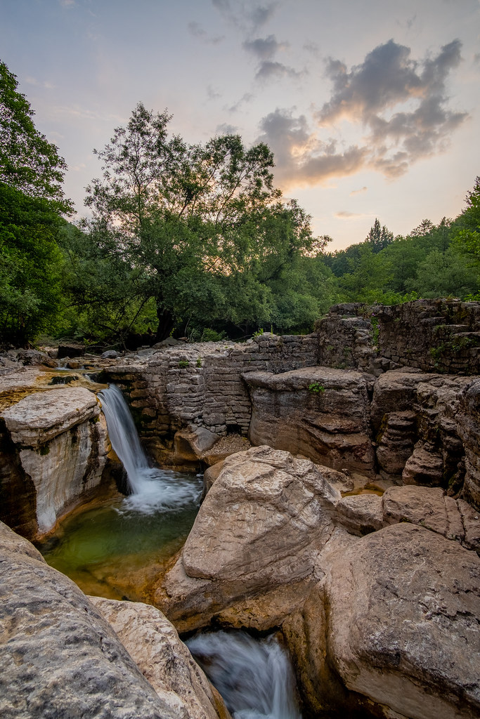 Beautiful little hidden spot in Georgia near to Kinchkha Waterfall