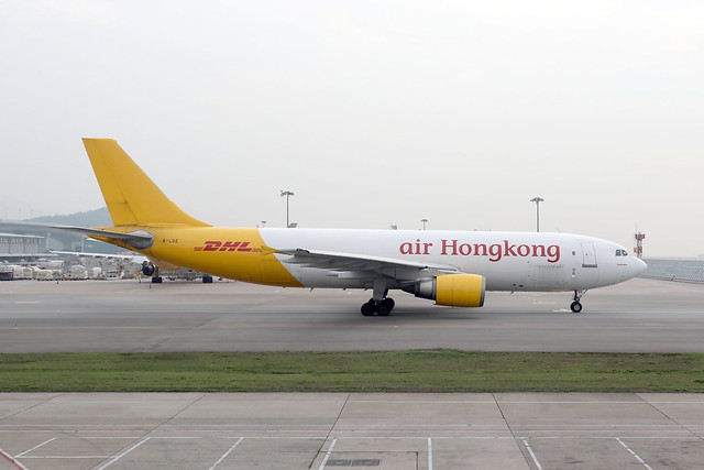 Air Hong Kong - DHL A300-605R B-LDE departing HKG/VHHH