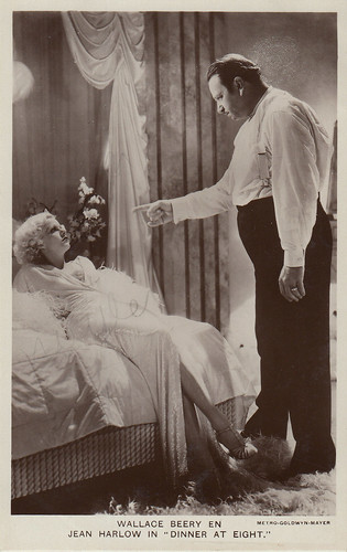 Jean Harlow and Wallace Beery in Dinner at Eight (1933)