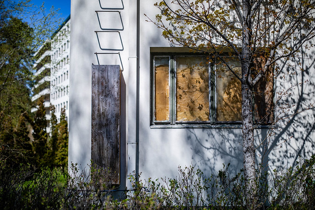 Closed and decaying modernist (1939) tuberculosis sanatoririum in Joutseno Finland