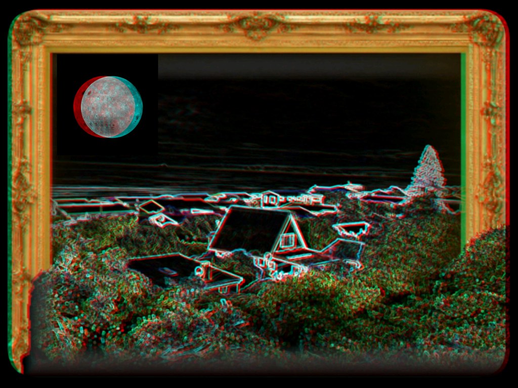 Moon anaglyph..