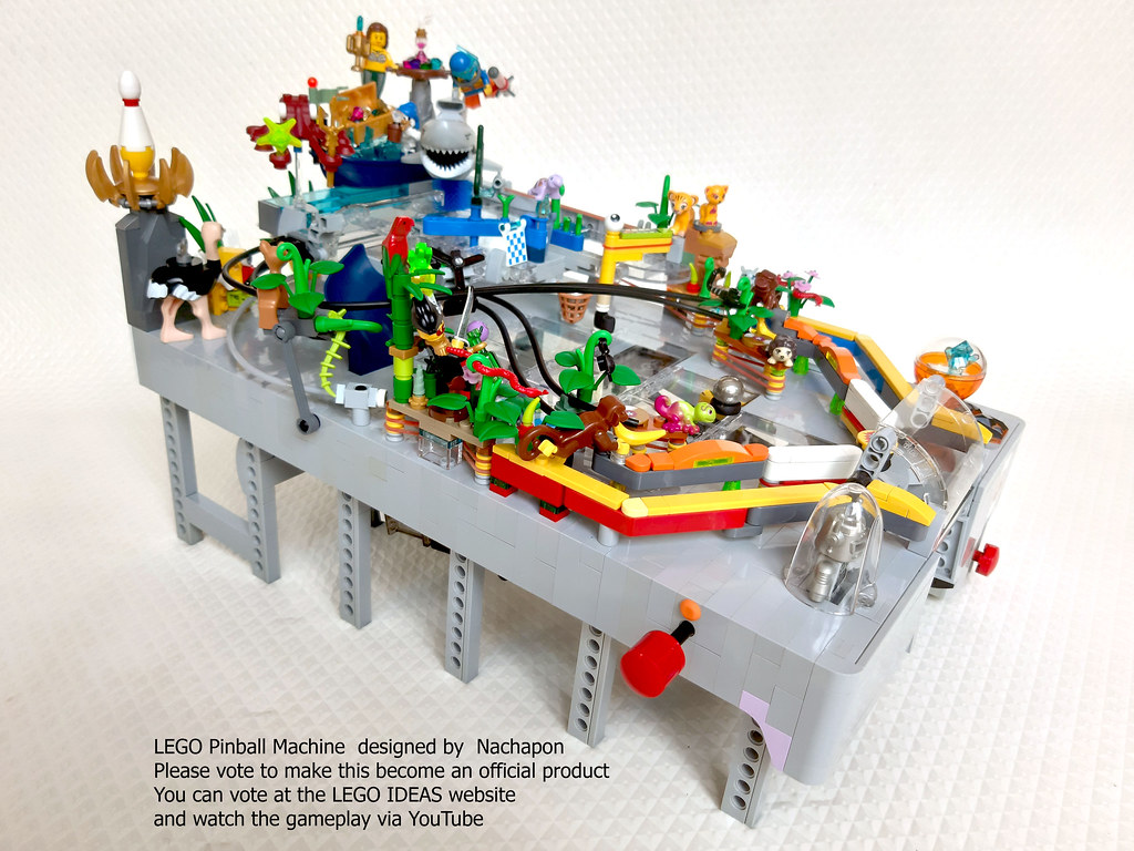 *INSANE* LEGO Pinball Machine!! Please vote at Lego ideas website.