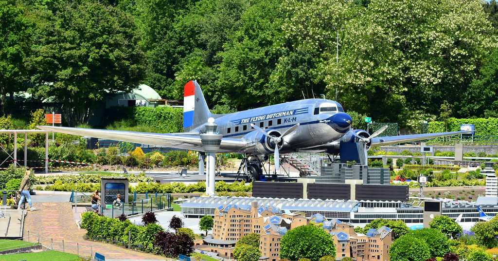 Douglas DC-3C c/n 33232 registration N213GB preserved in Amusement park 