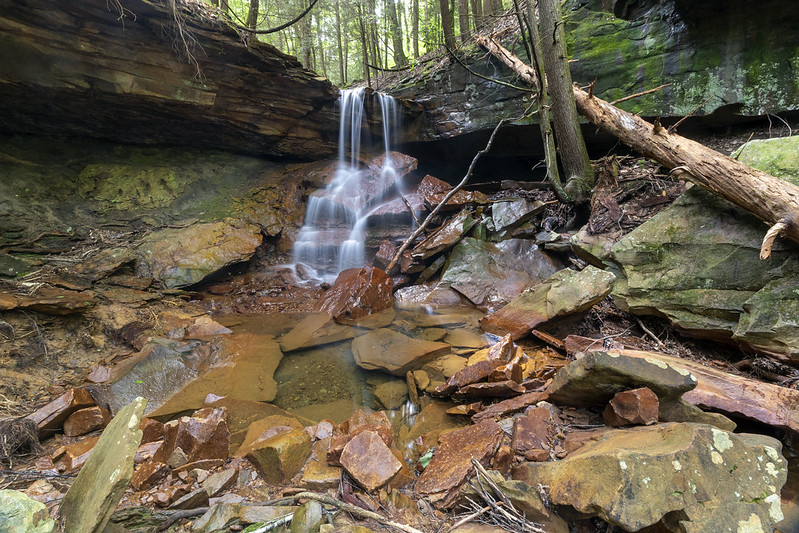 Orange Falls, Cumberland Trail, Possum Greek Gorge Section, Hamilton County, Tennessee 1