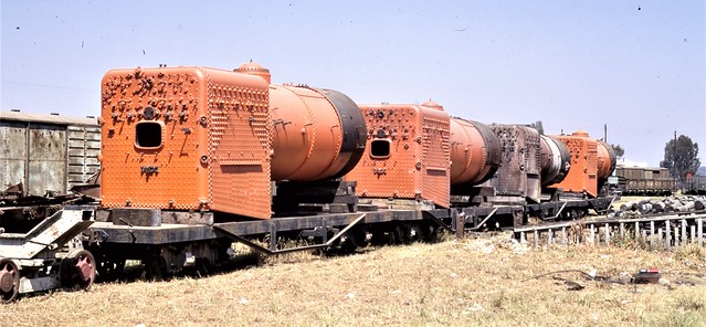 Africa Railways - Caminho de Ferro de Benguela - CFB Nova Lisboa (Huambo) Workshops - the yard