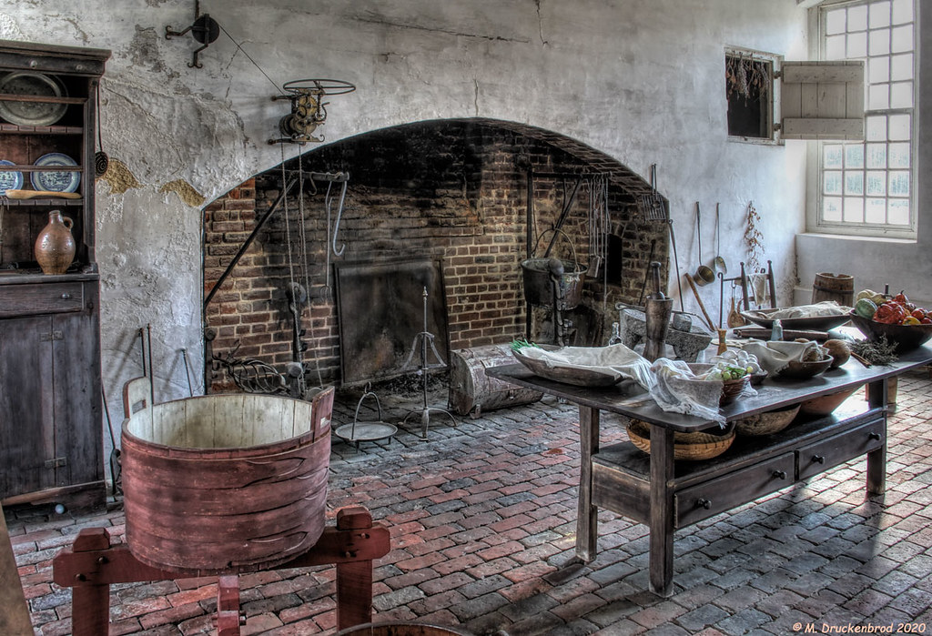 Kitchen inside the Great House at Stratford Hall Plantation