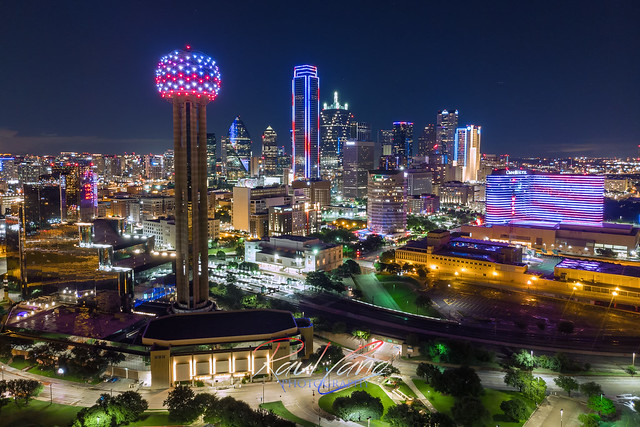 Memorial Day Dallas Skyline
