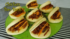 Spicy Chicken Bao Buns / Steamed Bao Buns / Chicken Podimas Buns / Steamed Bun / Shobanas Kitchen
