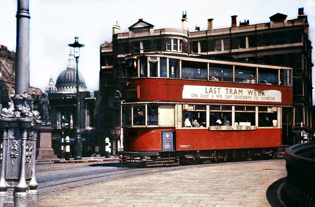 London Transport Tram Route 36 July 1952