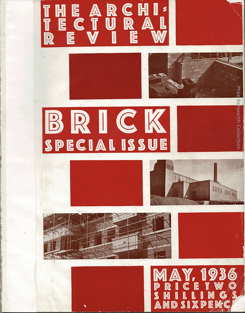 Architectural Review, May 1936 : Brick special issue ; cover
