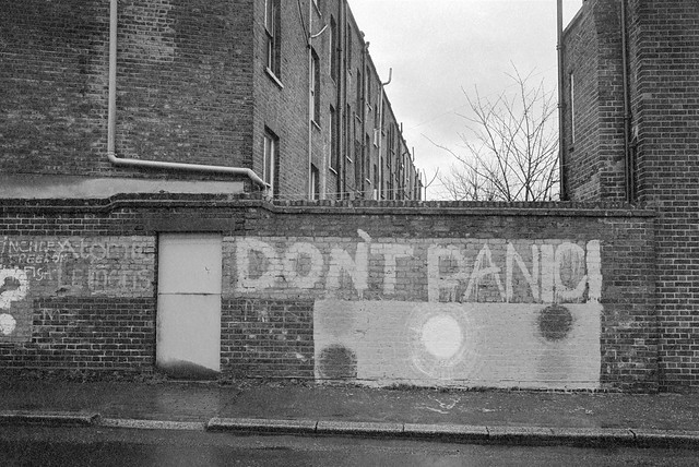 Don't Panic, St Agnes's Place, Vauxhall, Lambeth, 1984 84-3b-24
