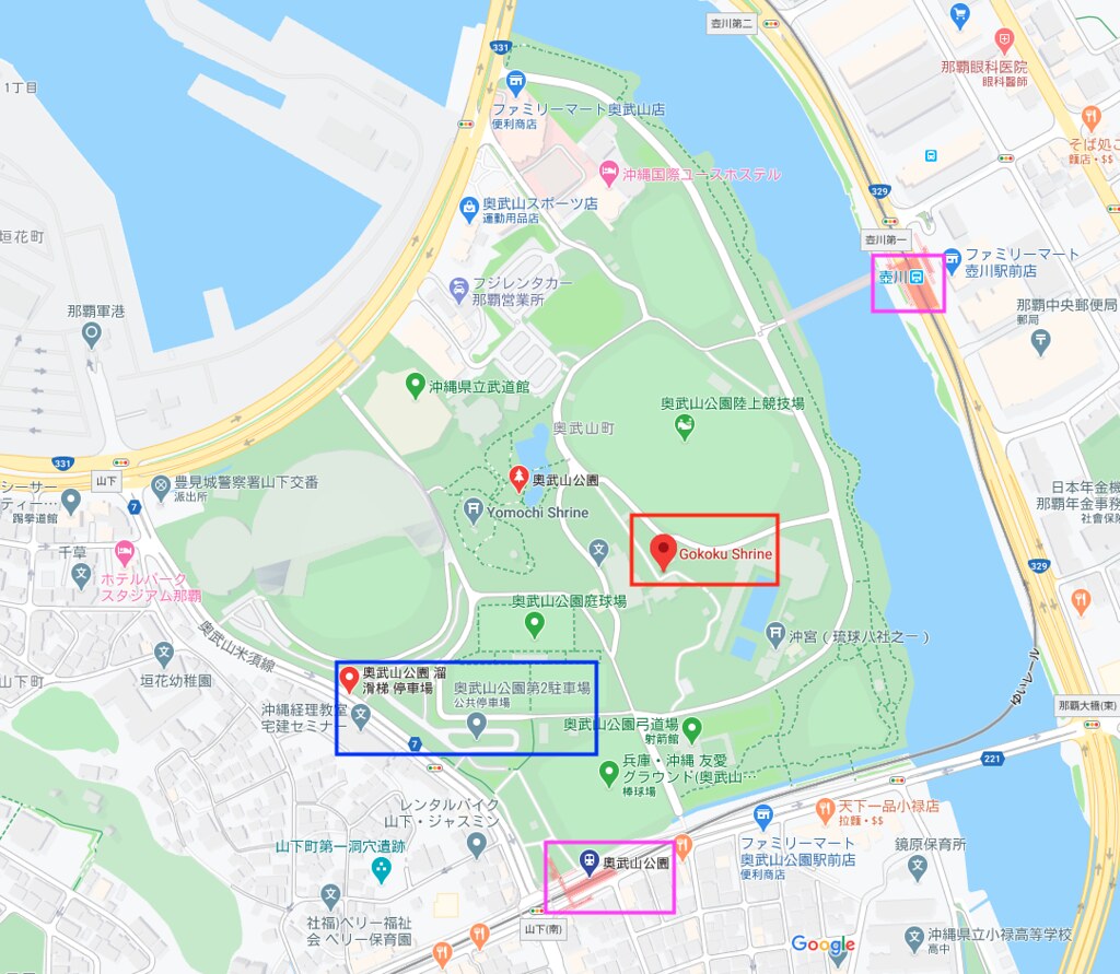 奧武山公園MAP