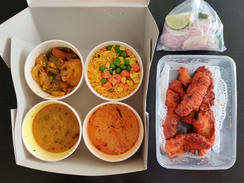 Veg Bento Lunch and Amritsari Fish Fried