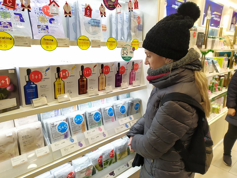 Comprar cosmética coreana en Myeongdong