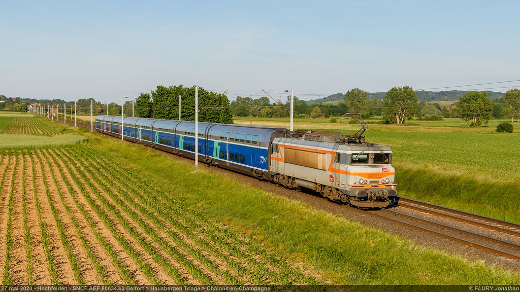 BB 22317 AEF + TGV - Hochfelden