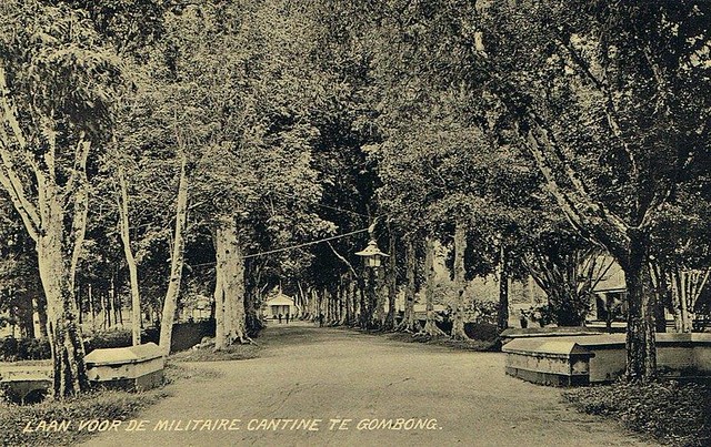 Gombong - Avenue in front of the Military Canteen, 1911